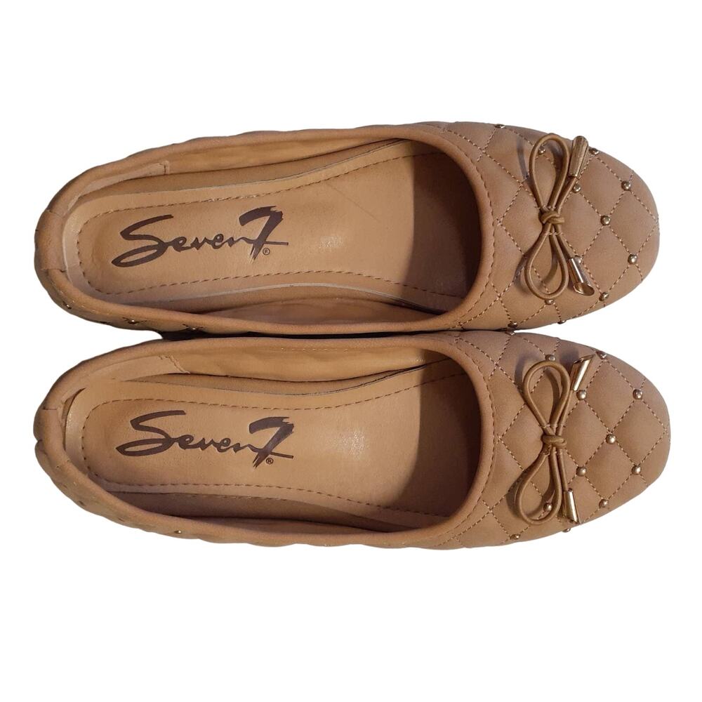 Seven7 Women's Anya Ballerina Studded Slip-on Flats Size 9
